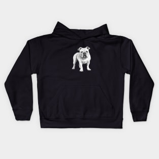 Bull Dog Design Kids Hoodie